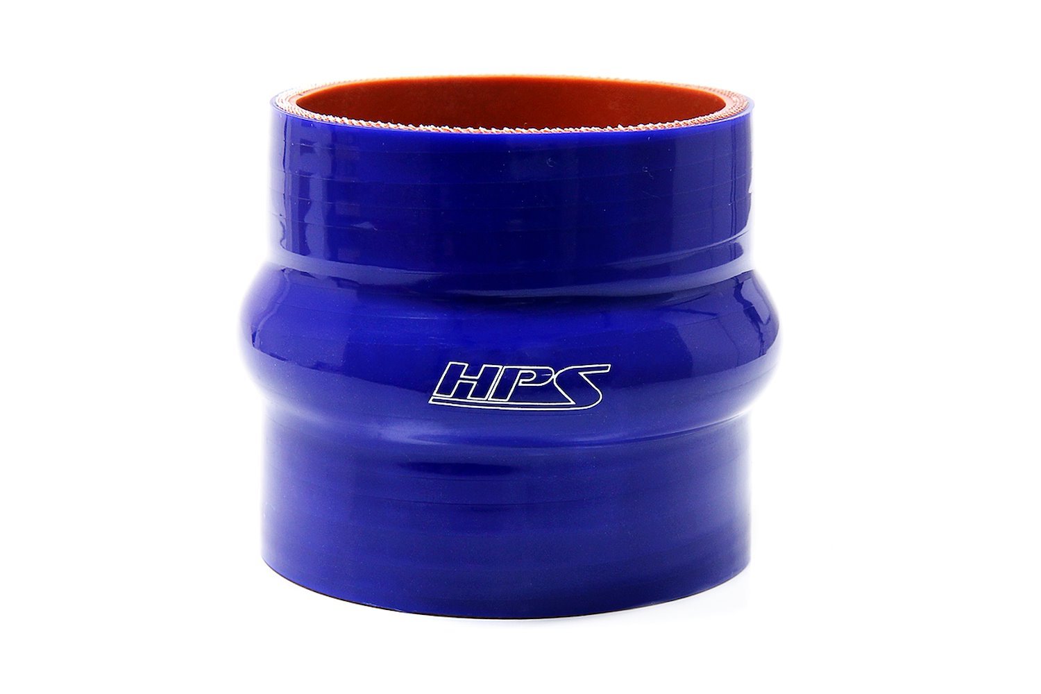 HTSHC-350-BLUE Silicone Hump Coupler Hose, High-Temp 4-Ply Reinforced, 3-1/2 in. ID, 3 in. Long, Blue
