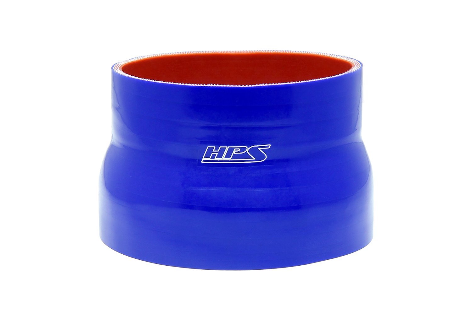 HTSR-450-500-BLUE Silicone Reducer Hose, High-Temp 4-Ply Reinforced, 4-1/2 in. - 5 in. ID, 3 in. Long, Blue
