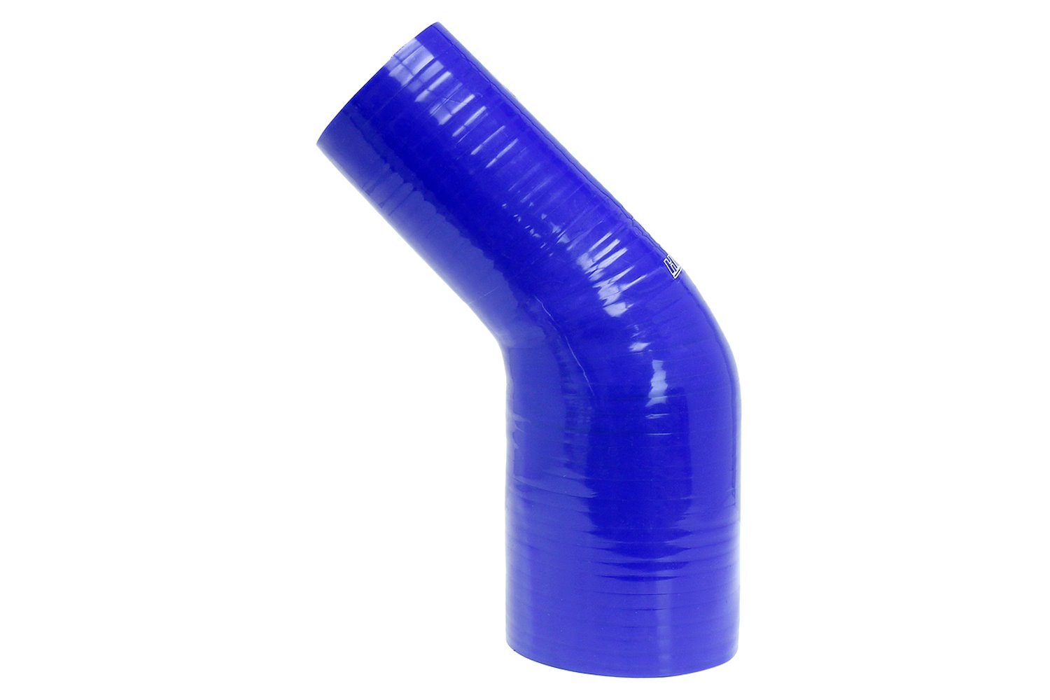 HTSER45-300-325-BLUE Silicone 45-Degree Elbow Hose, High-Temp 4-Ply Reinforced, 3 in. - 3-1/4 in. ID, Blue