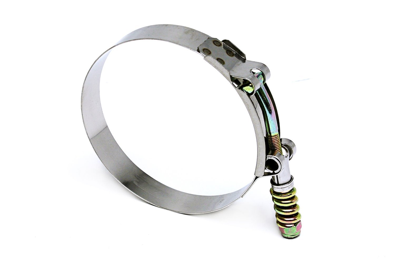SLTC-225 Stainless Steel Spring Loaded T-Bolt Hose Clamp, Size #44, Range: 2.25 in.-2.56 in.