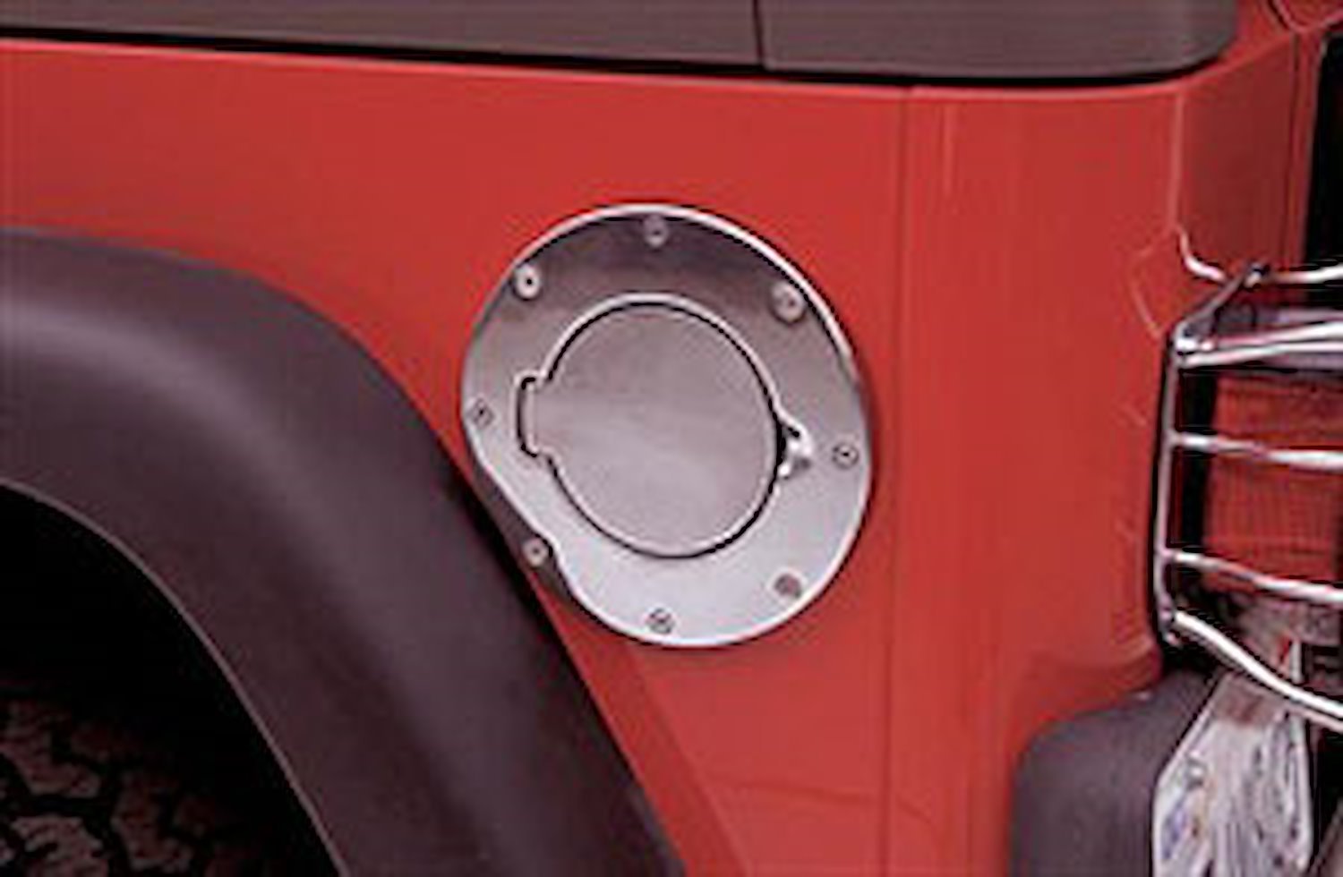 BILLET STYLE GAS COVER 97-06 JEEP WRANGLER