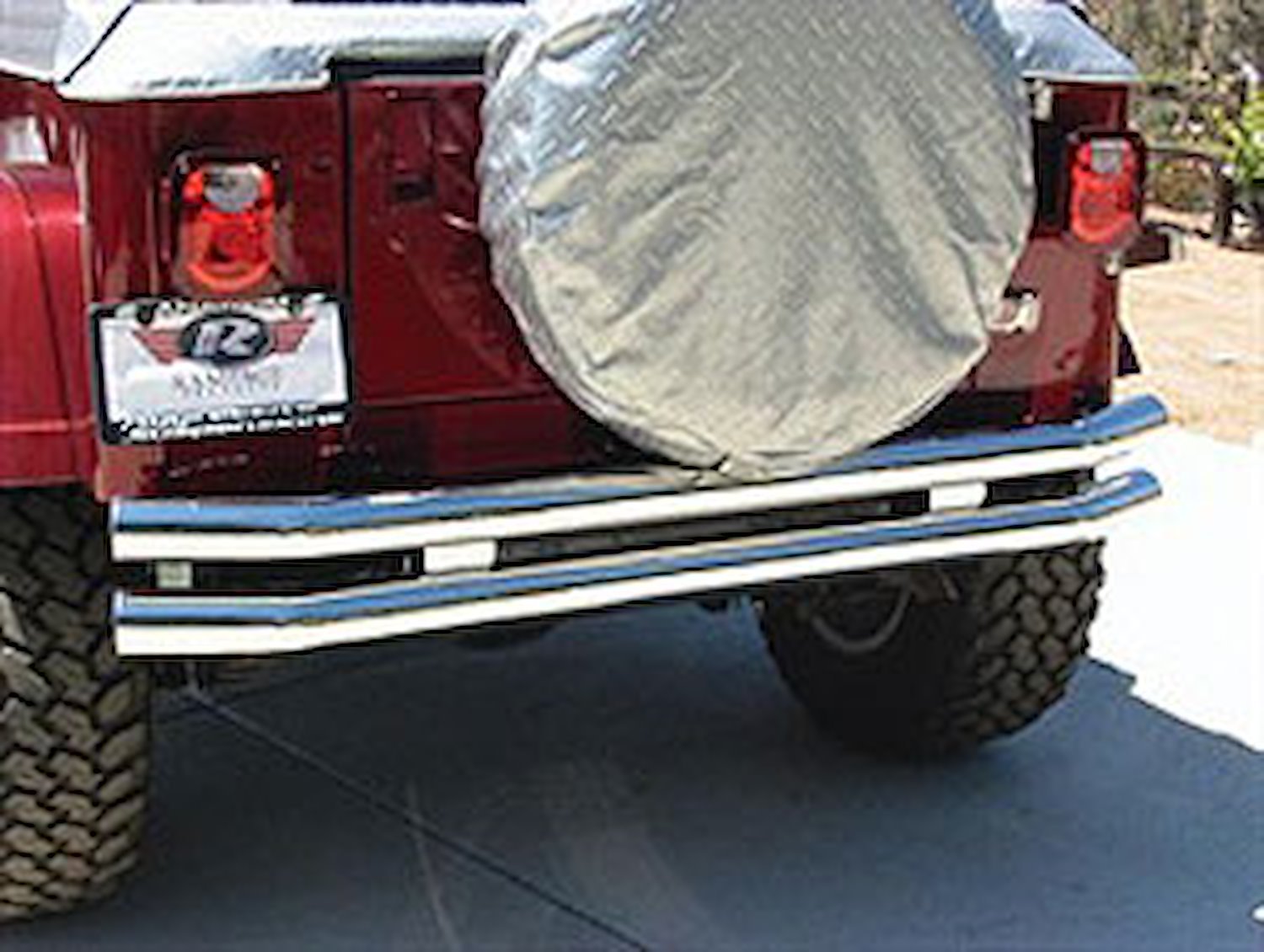 Rear Tube Bumper with Receiver Hitch 1987-2006 Wrangler