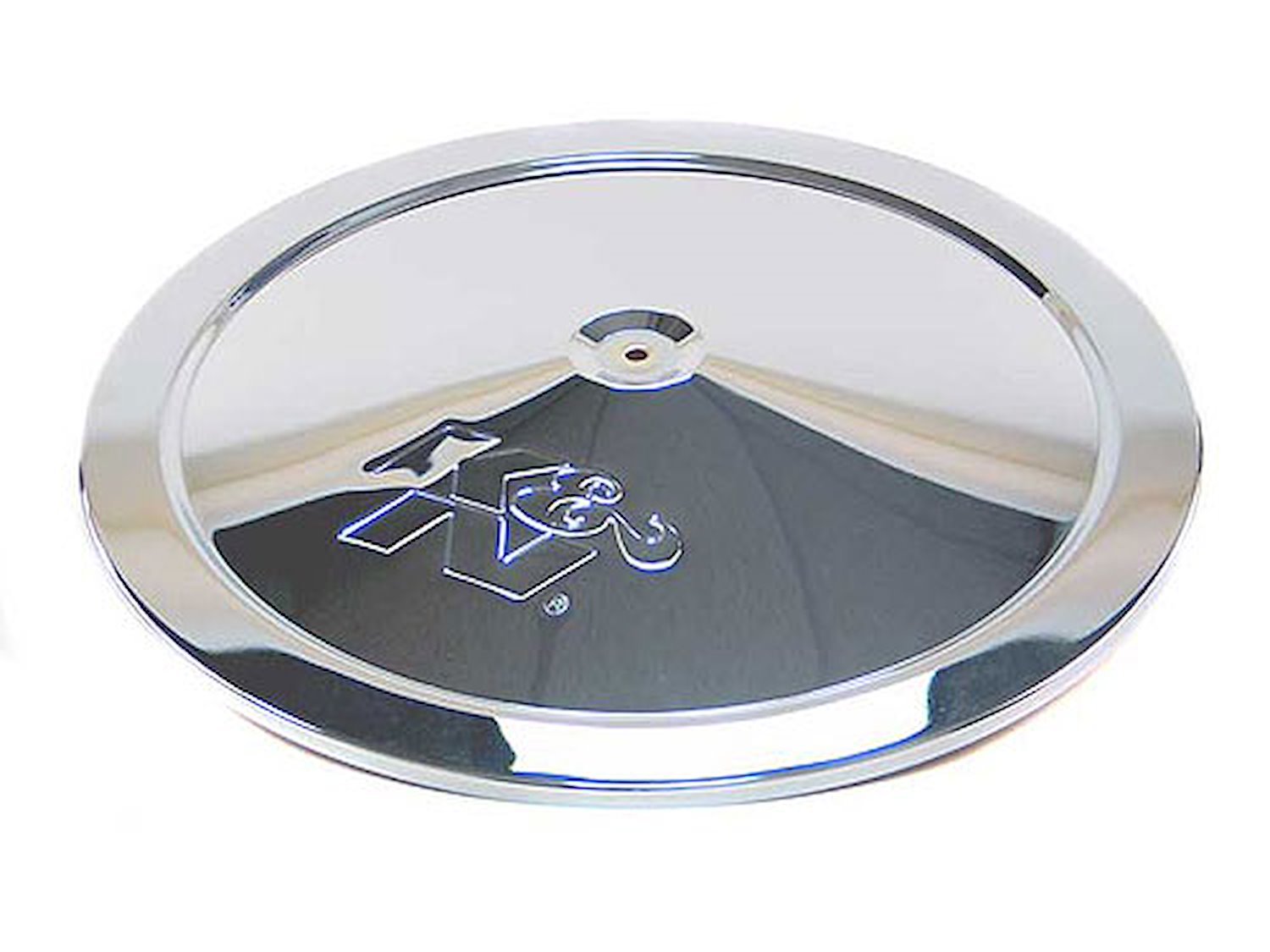 Air Cleaner Top Plate 16" Outside Diameter 1" Height Chrome Plated Steel