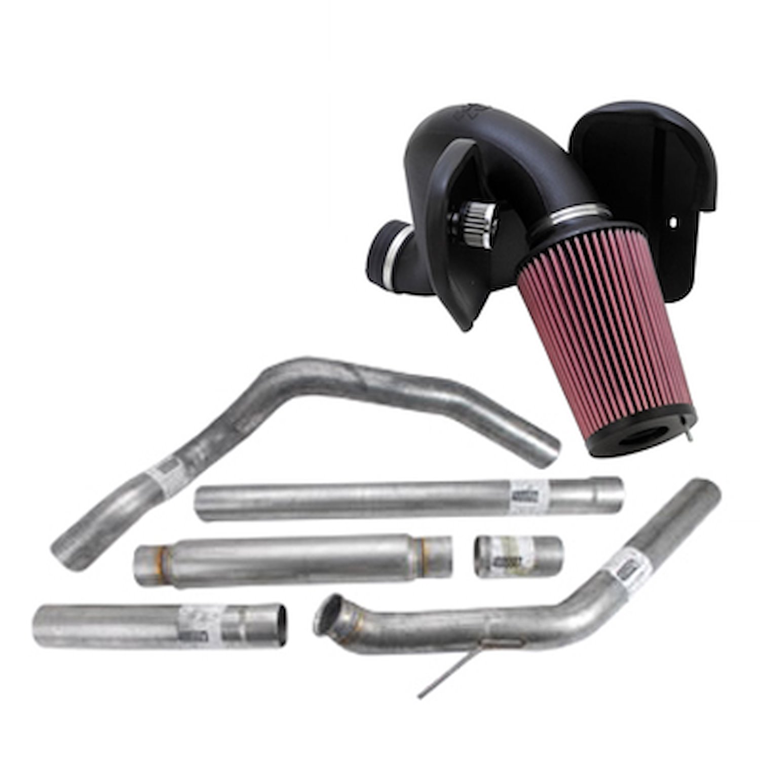 K&N FIPK Cold Air Intake with JEGS Exhaust System 2003-2007 Dodge Ram 2500/3500 5.9L Diesel