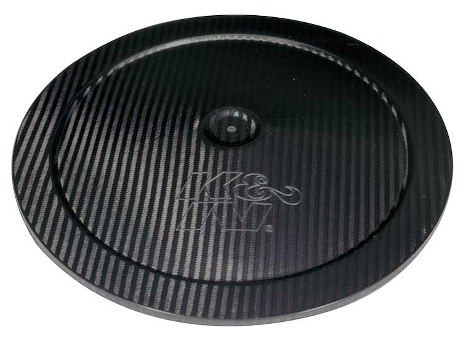 Air Cleaner Top Plate 14" Outside Diameter 1" Height Carbon Fiber Material