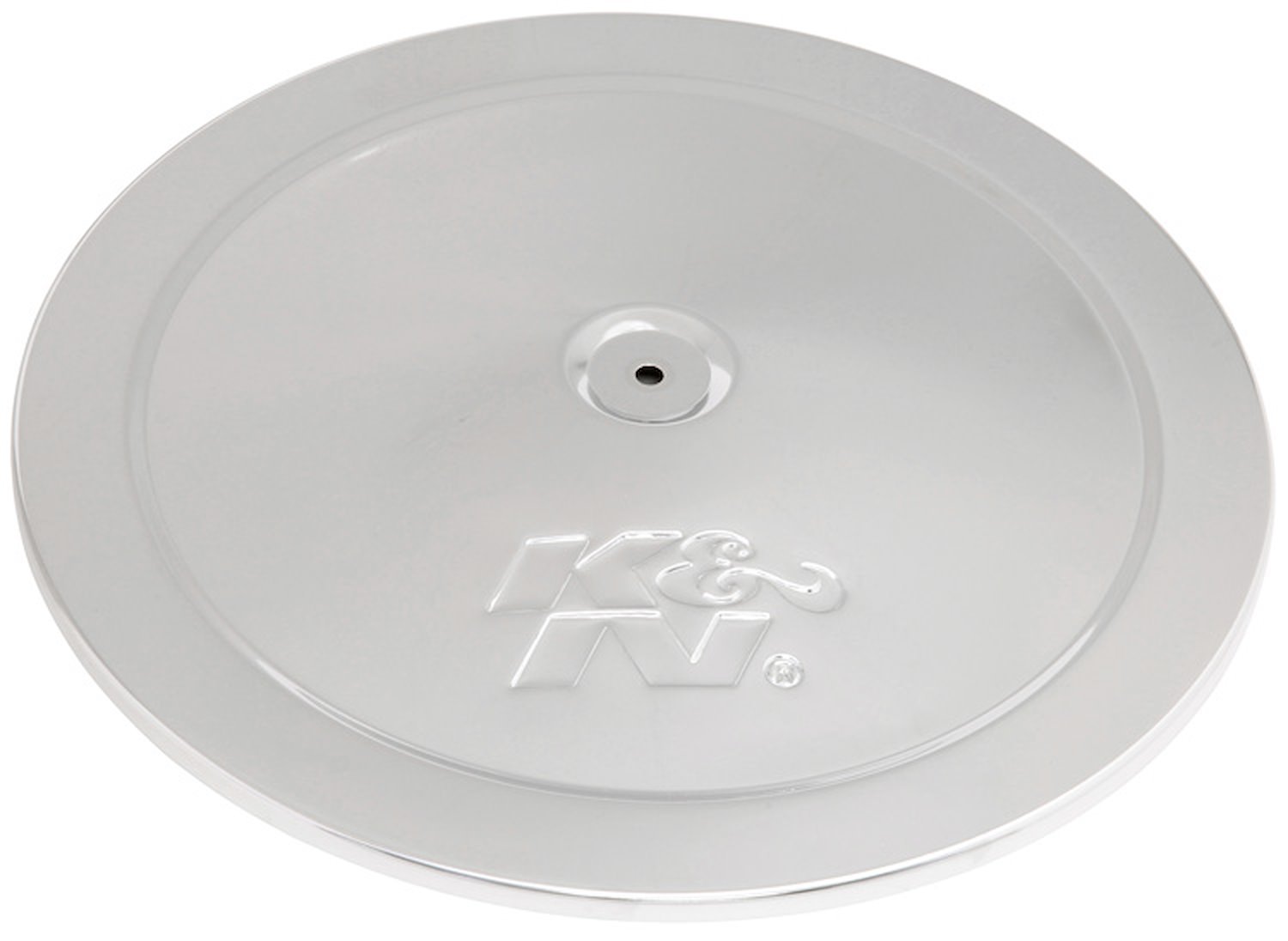 Air Cleaner Top Plate 14" Outside Diameter 1" Height Chrome Plated Steel