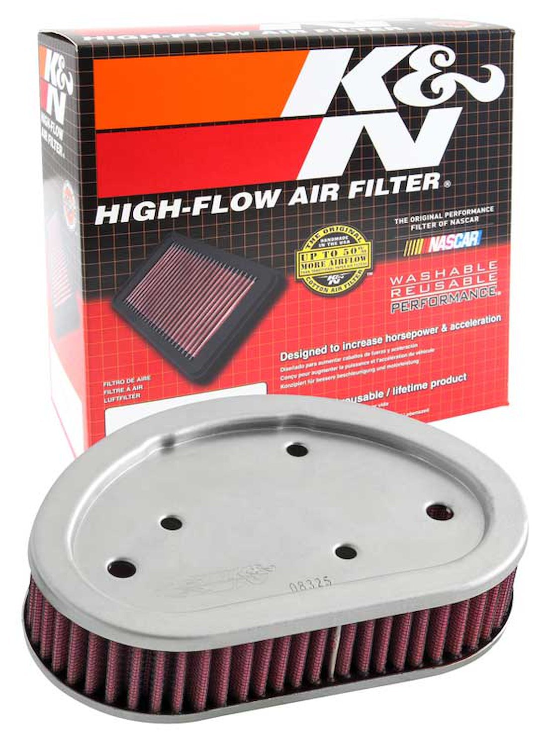 High-Performance Replacement Air Filter 2008-2013 Harley Davidson FX Models