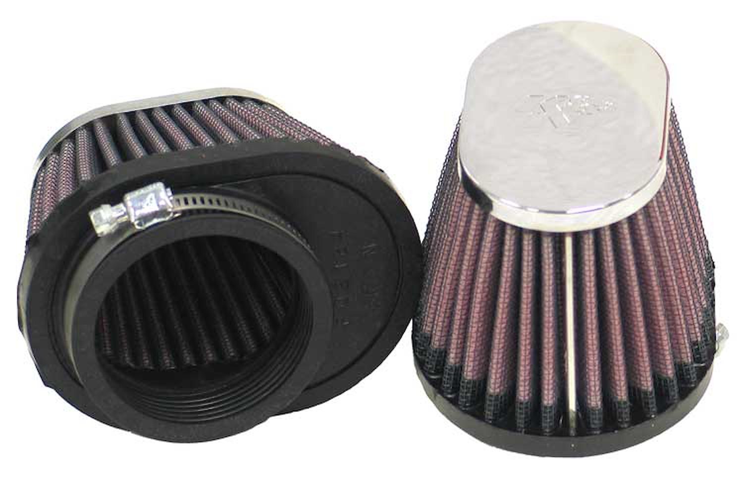 Oval Tapered Universal Clamp-On Air Filter Flange Dia - F: 2.125" , 54mm