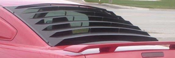 10612-R Rear Window Louver for 2005-2013 Ford Mustang [Aluminum]