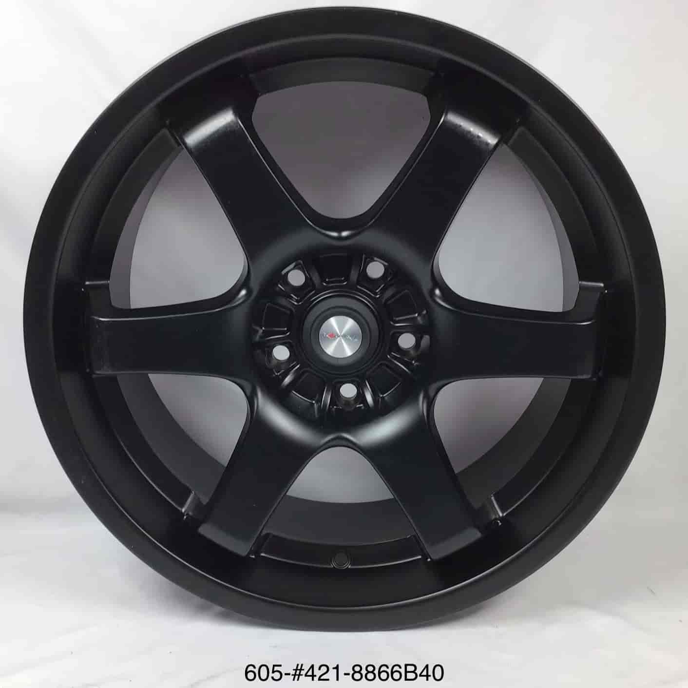*BLEMISHED* Ultra 421 X Focal Series All Satin Black FWD Wheel Size: 18" x 8.5"