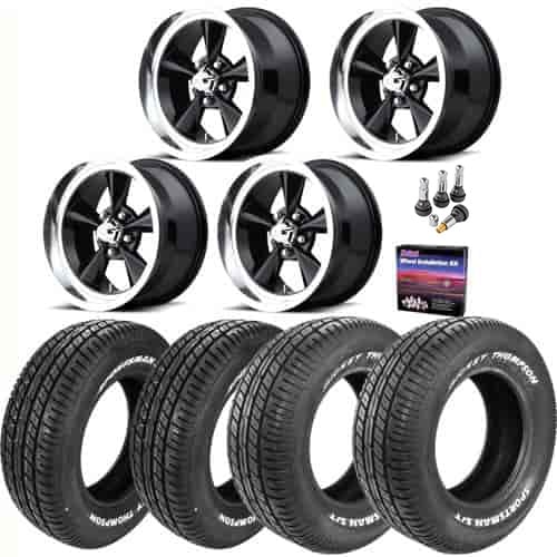 U107 US Mag Staggered Fit Wheel and Tire Kit 1967-79 A/F/X-Body Cars*
