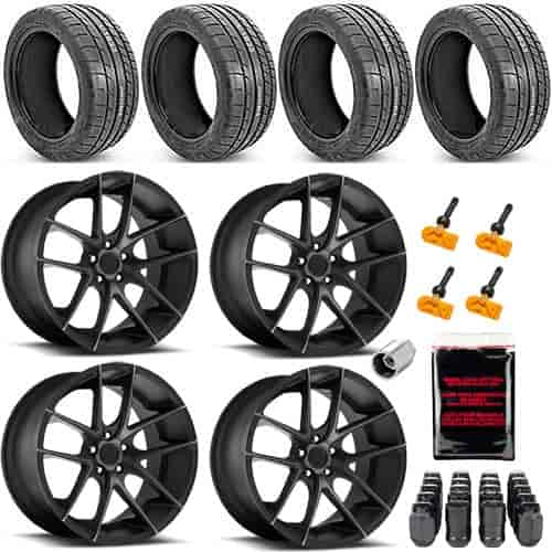 Niche M130 Targa Wheel and Tire Kit 2009-14 Challenger w/TPMS Includes: