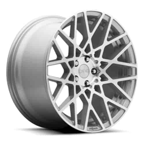 Rotiform R110 BLQ Wheel [Size: 18" x 8.5"] Gloss Silver w/Machined Edge