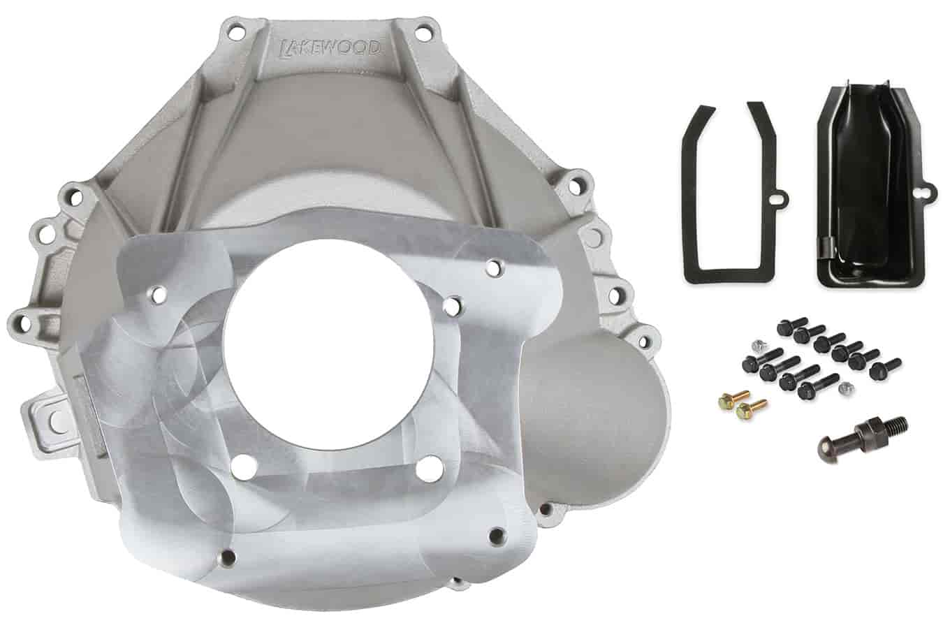 Cast-Aluminum Bellhousing Kit for Small Block Ford Engines to Ford-Style T5 Transmission
