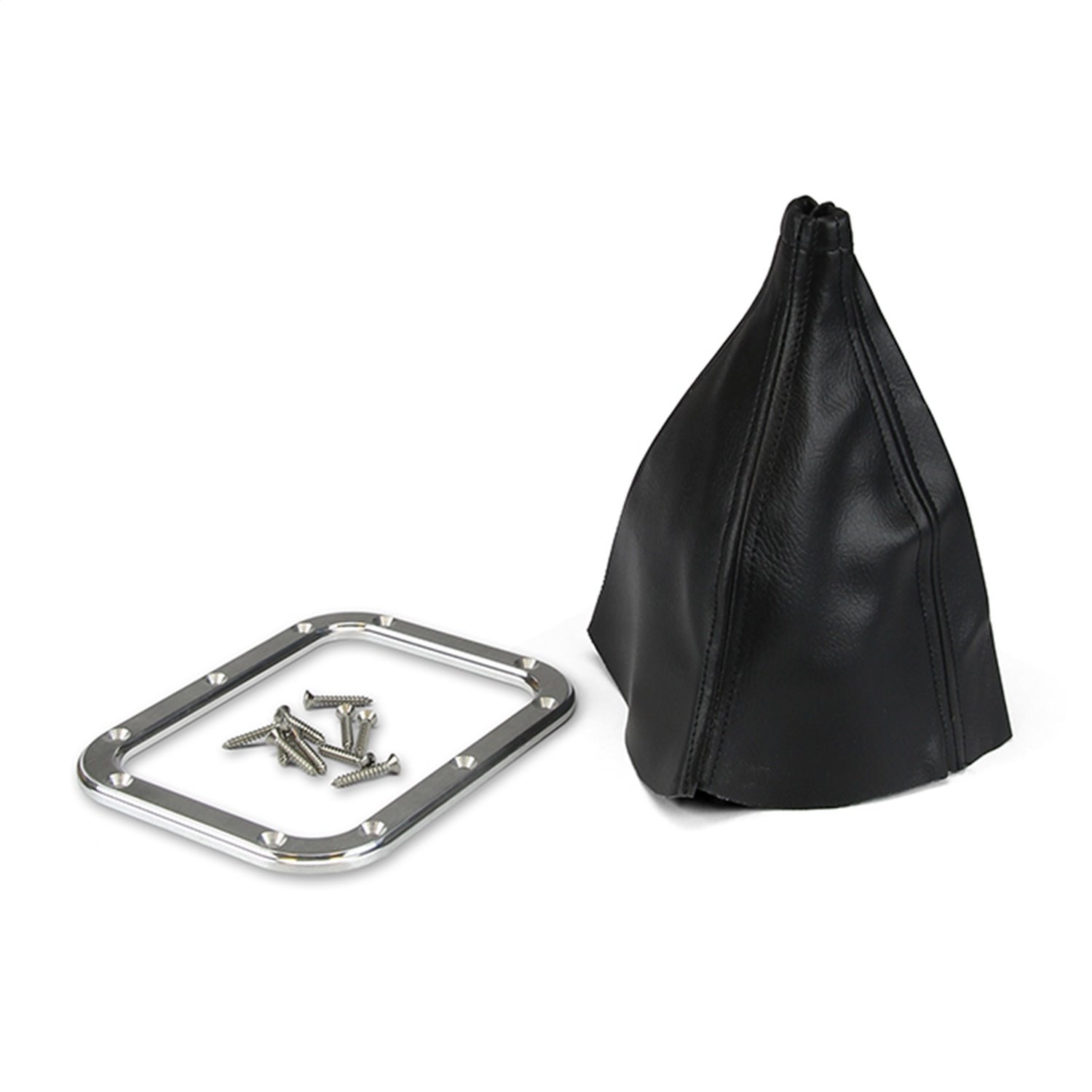 All Years Dodge Charger Parts FMB71 Lokar Floor Shifter Boot with Billet Aluminu