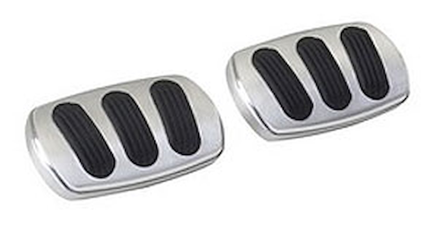 Billet Aluminum Curved Brake/Clutch Pad Brushed Aluminum