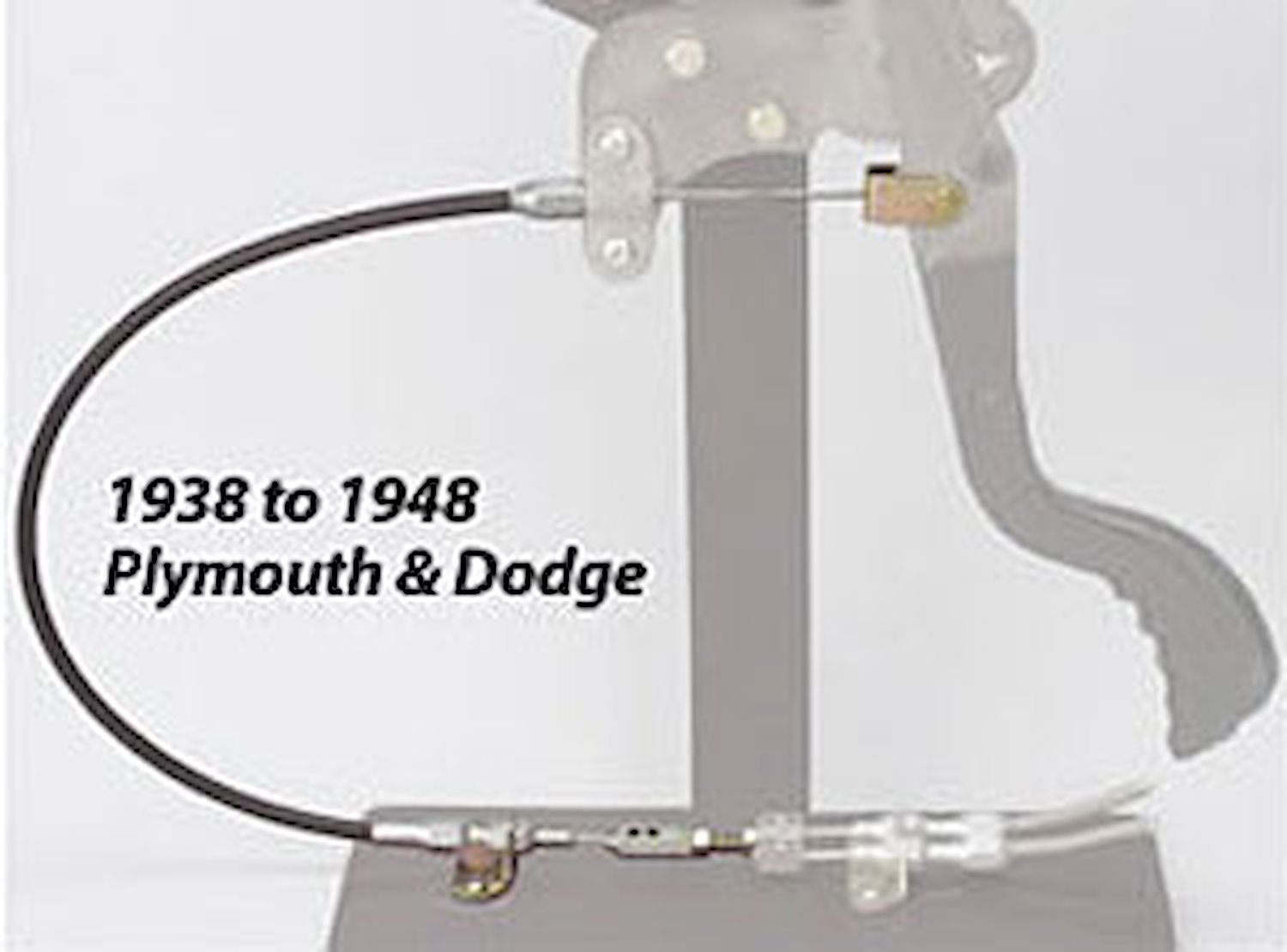Original Factory Under-the-Dash Hand Brake Cables Kit 1938-48 Plymouth/Dodge