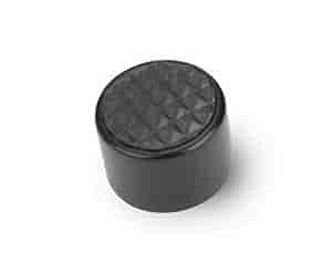 Round Steel Dimmer Cover, Rubber Insert