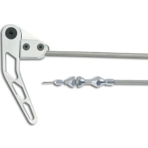 Hood-Release Cable Kit Brushed Aluminum Handle Assembly