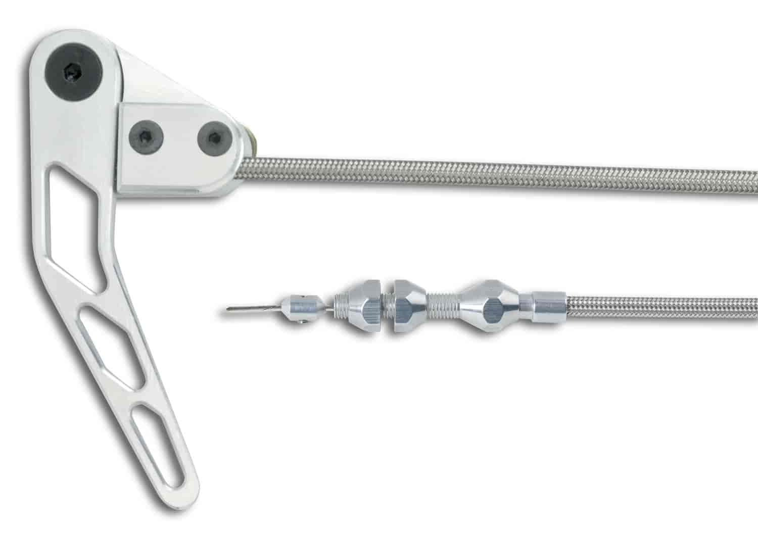 Hood Release Cable Kit Right Hand Stainless Steel Housing Incl. Cable Stop/15 Feet Of Outer Housing/16 Feet Inner Wire