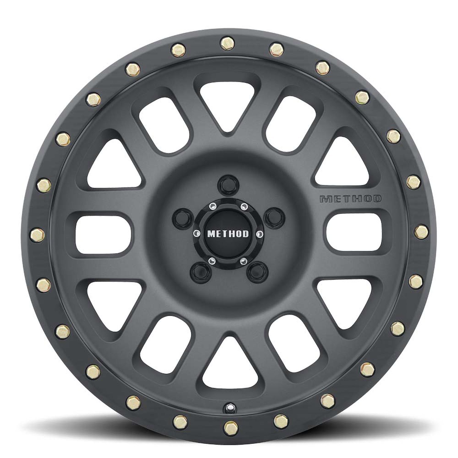 MR30978550800 STREET MR309 Grid Wheel [Size: 17" x 8.5"] Titanium w/ Matte Black Lip