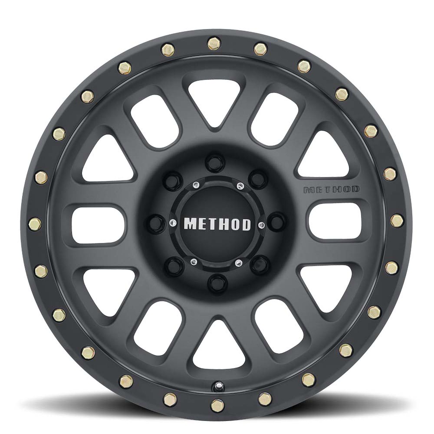 MR30978580800 STREET MR309 Grid Wheel [Size: 17" x 8.5"] Titanium w/ Matte Black Lip