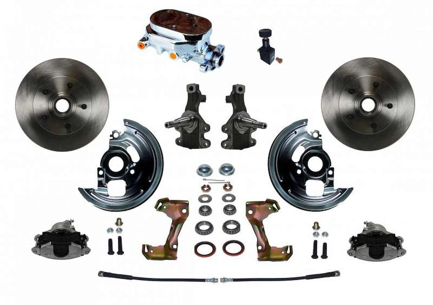 GM A/F/X-Body Front Disc Brake Conversion Kit w/2 in. Drop Spindles