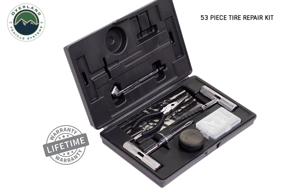 Tire Repair Kit - 53 Piece Kit With Black Storage Box