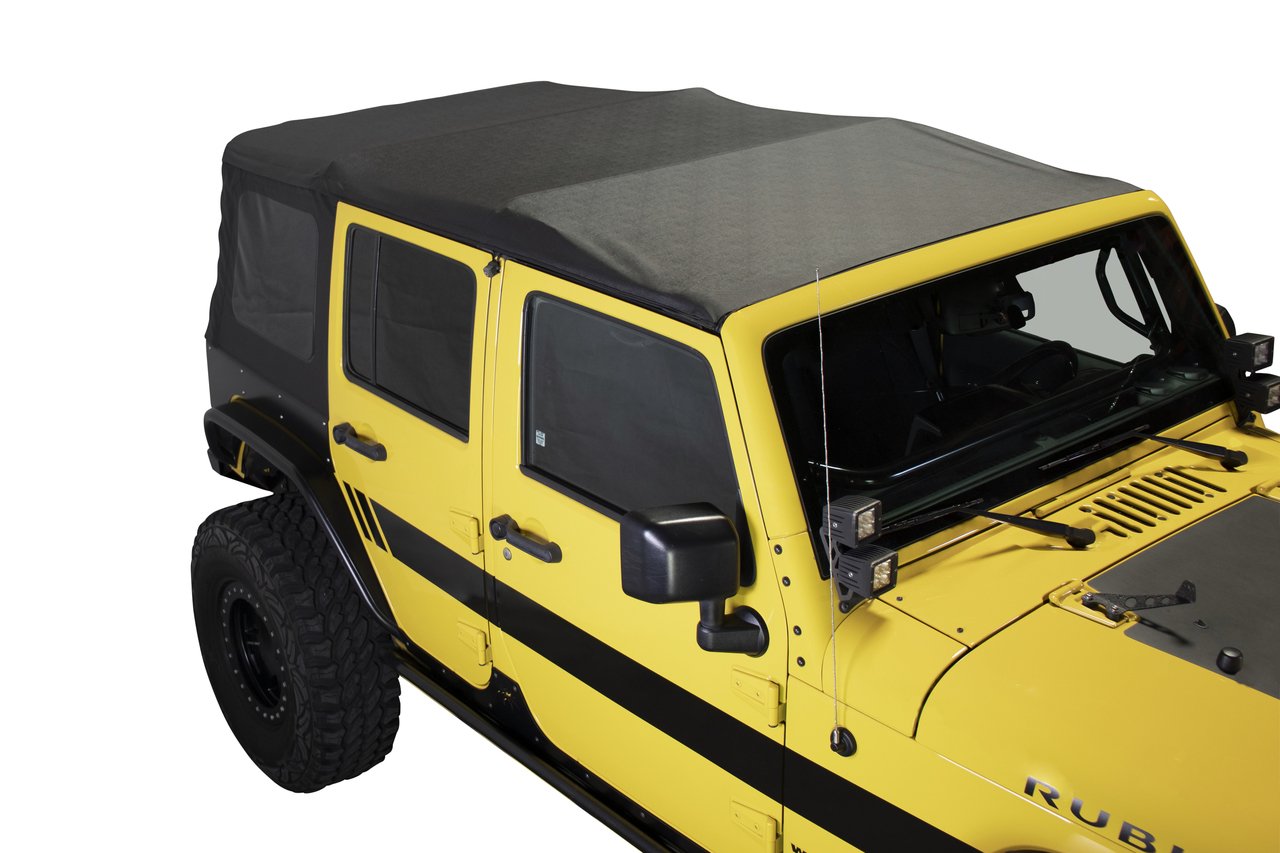 Replacement Soft Top - Black Diamond - JK 4 Door, 2010-2018 Jeep Wrangler Unlimited