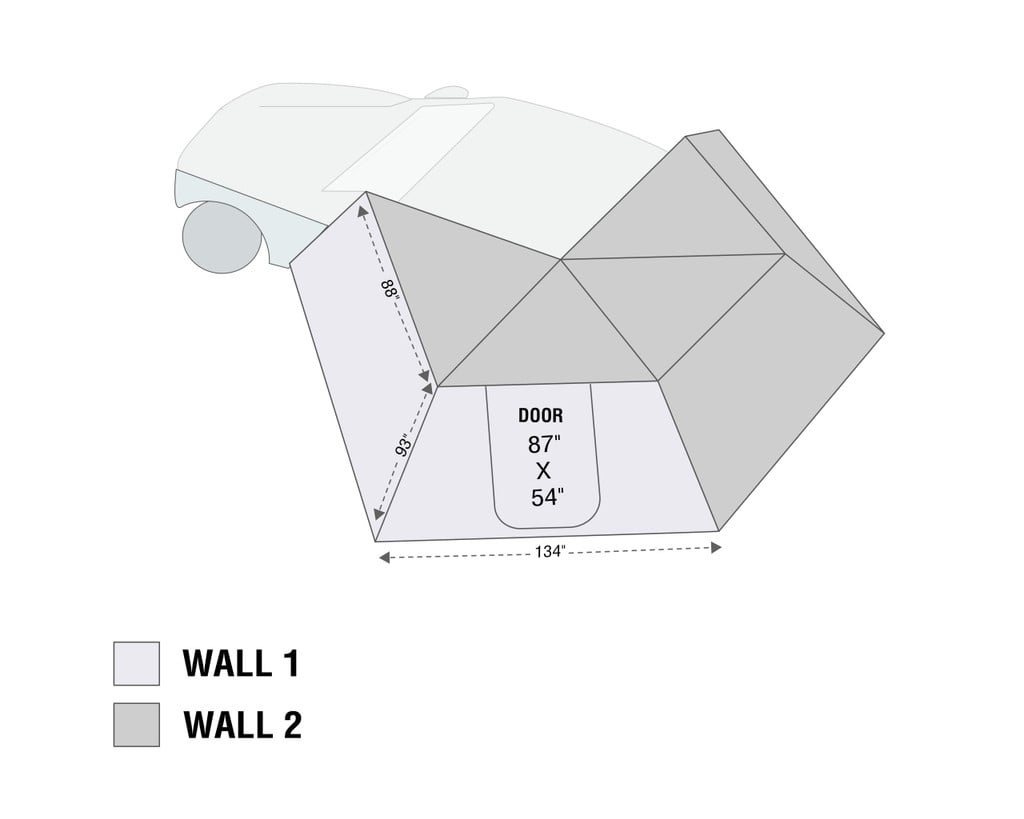 Nomadic 270 LT Awning Wall 1 Driver Side