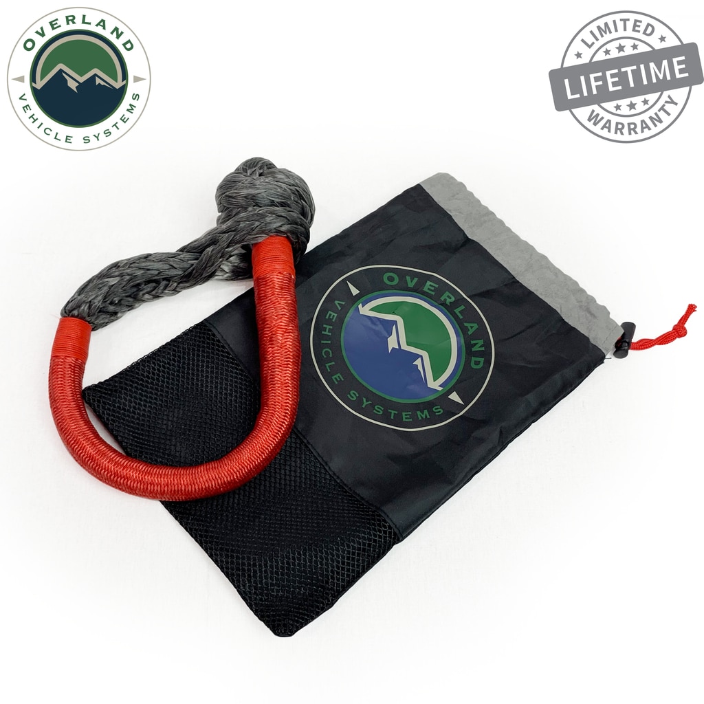 Soft Shackle 5/8" 44,500 lb. With Loop & Abrasive Sleeve - 23" With Storage Bag