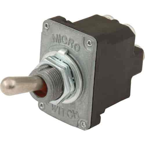 On-On Crossover Toggle Switch 6 post Carded