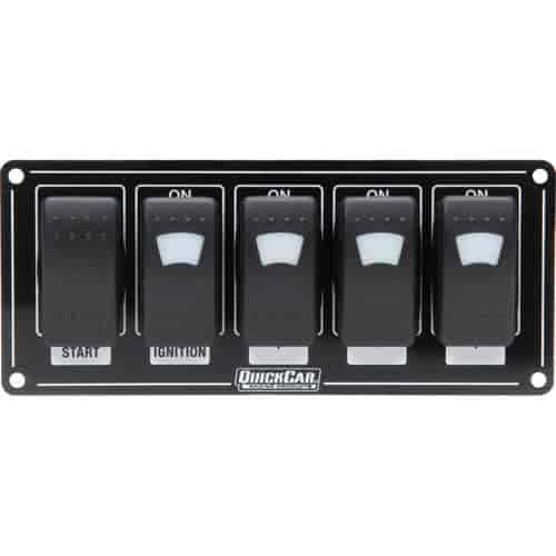 ICP Rocker Switch Panel Lighted Black