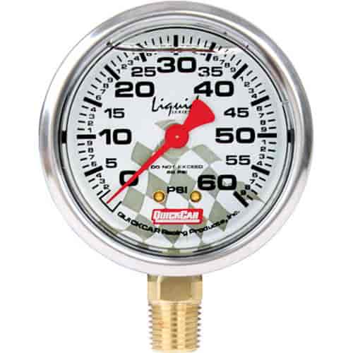 Replacement Tire Pressure Gauge Head Liquid Fill 0-60 psi.