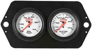 Pro Sprint Gauge Panel Oil Pressure/Water Temp Aluminum