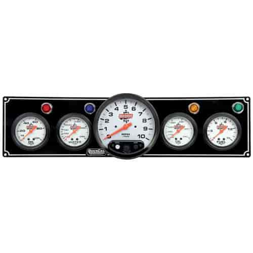 Standard 4-1 Gauge Panel Oil Pressure/Water Temp/Oil Temp/Fuel Pressure/Tachometer Black