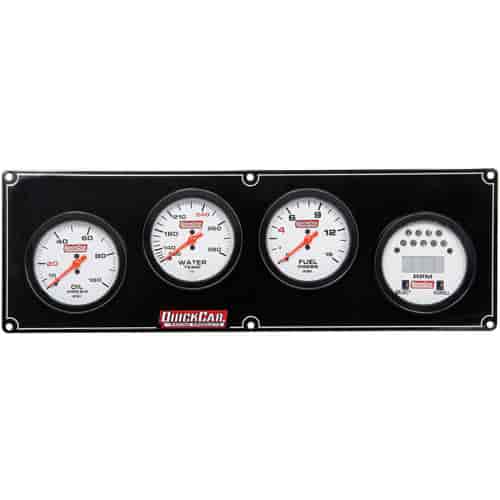 Extreme 4-Gauge Panel LCD Tachometer/Oil & Fuel Pressure/Water Temp