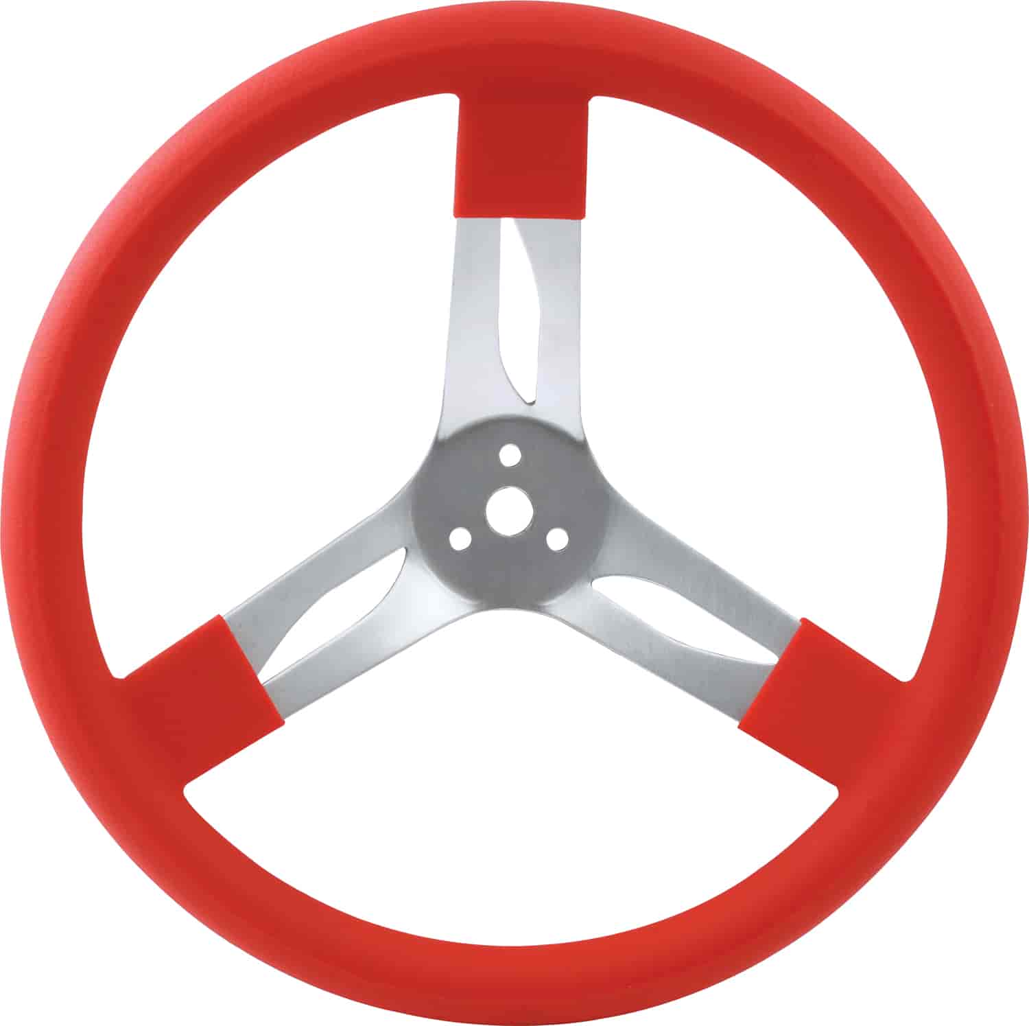 Aluminum Steering Wheel 15" Red Grip