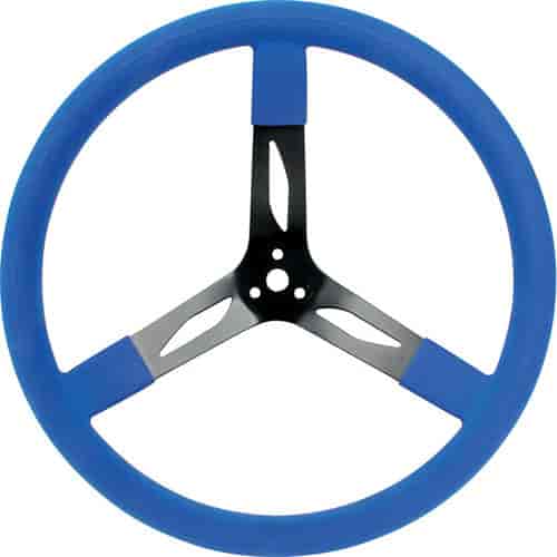 Steel Steering Wheel 17" Blue Grip