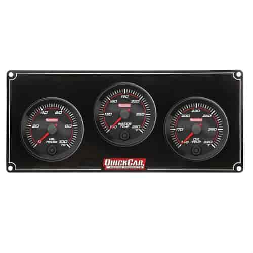 Redline 3 Gauge Panel Oil Pressure/Water Temperature/Oil Temperature