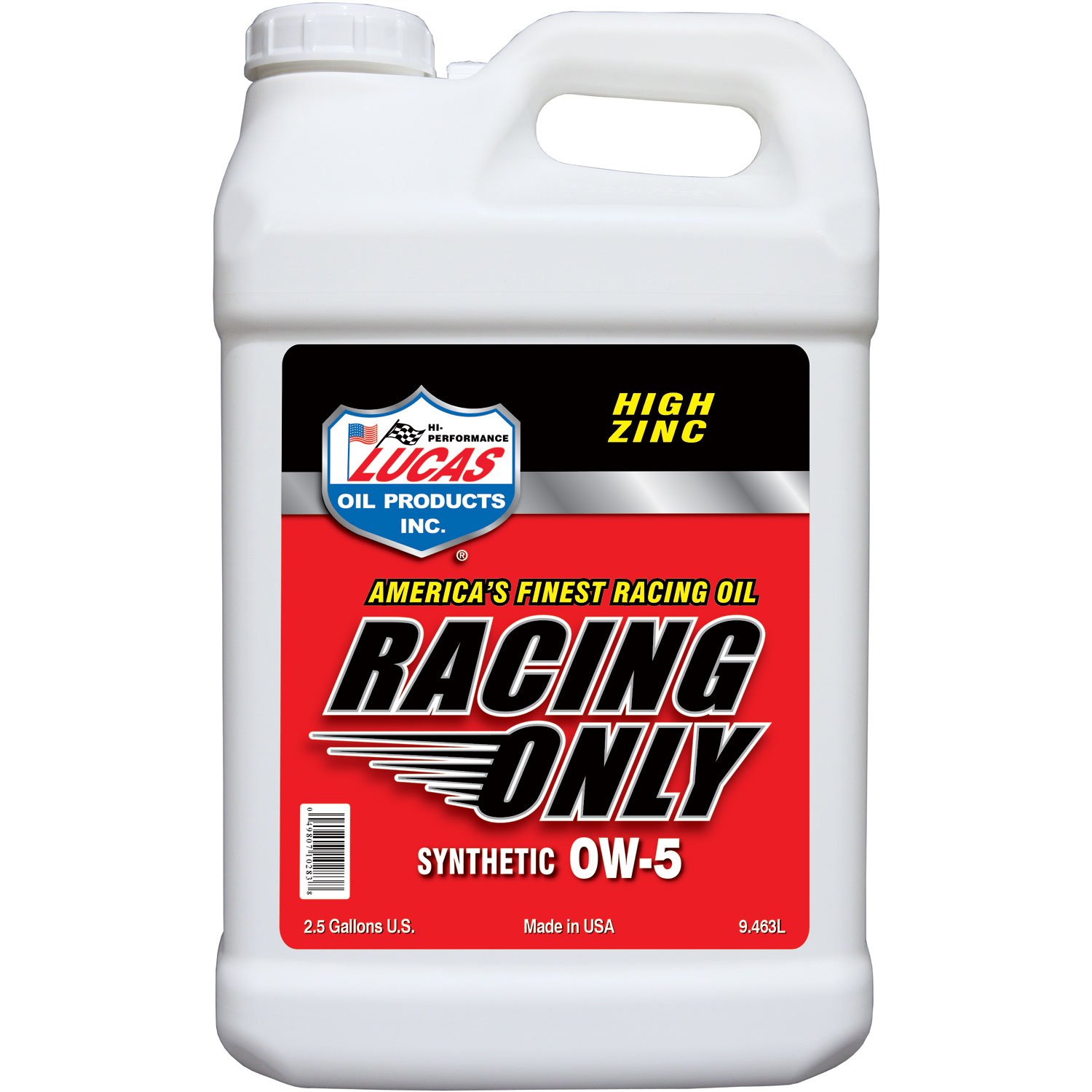 0W-5 Synthetic Racing Only Oil 2.5 Gallon