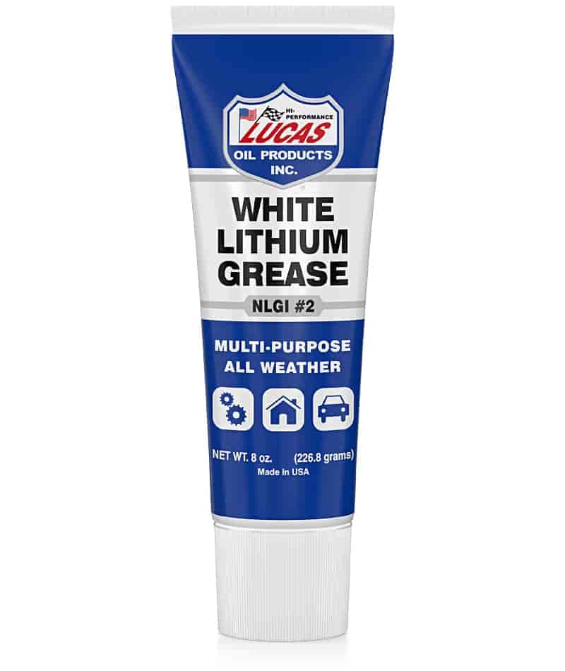 White Lithium Grease 8 Ounce Tube