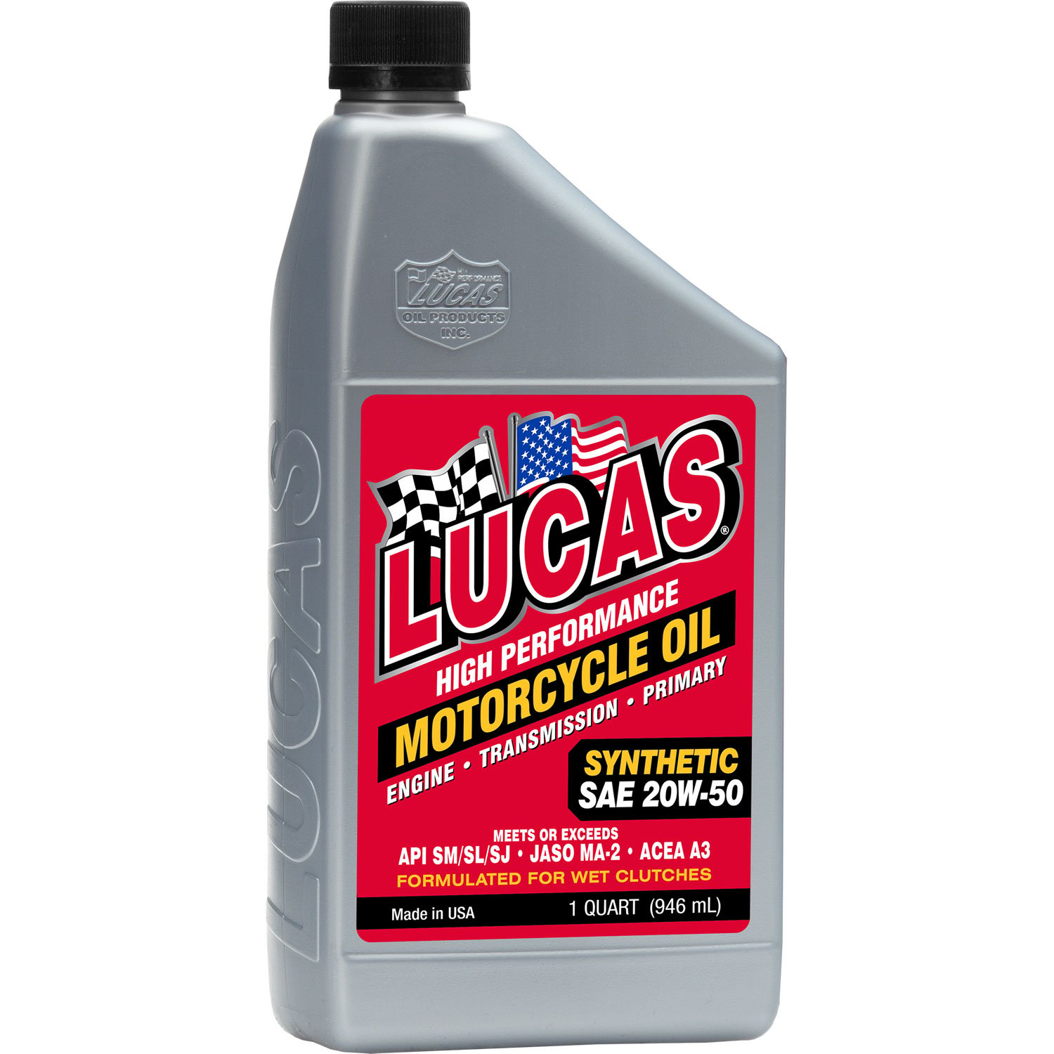 Synthetic SAE 20W-50 Motorcycle Oil 1-Quart