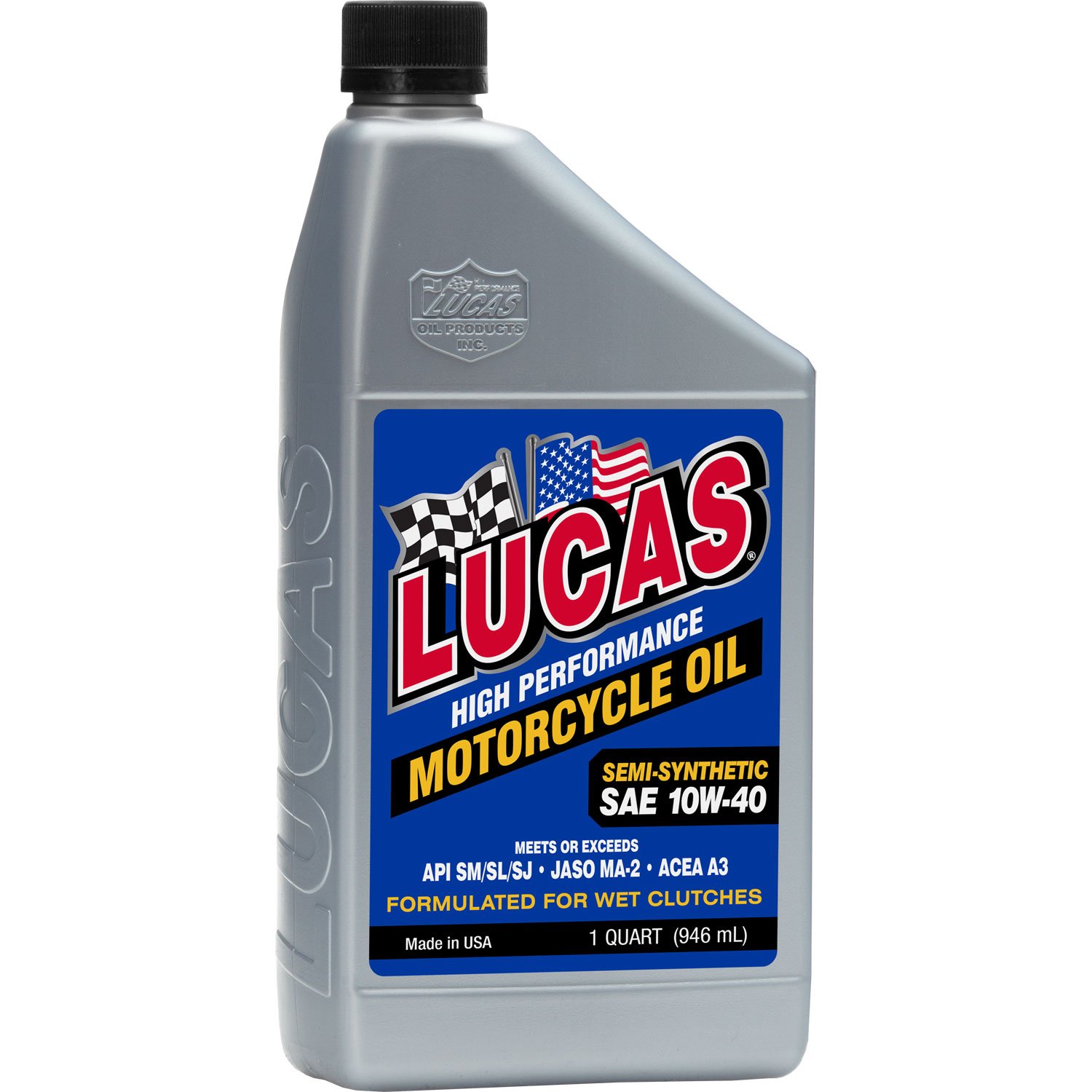 Semi-Synthetic SAE 10W-40 Motorcycle Oil 1-Quart