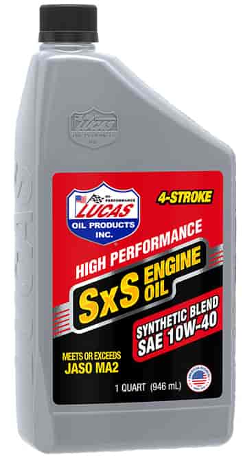 10W40 High-Performance Synthetic Blend SxS Engine Oil - 1 Quart