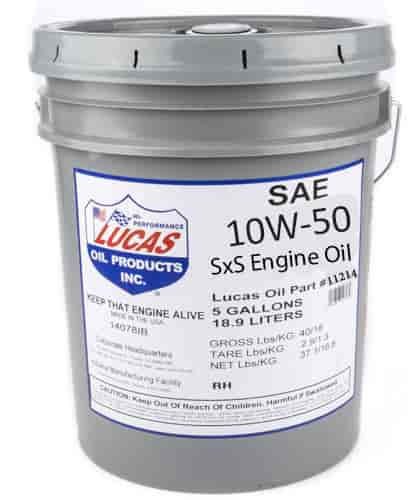 10W50 High-Performance Synthetic SxS Engine Oil - 5 Gallon Pail