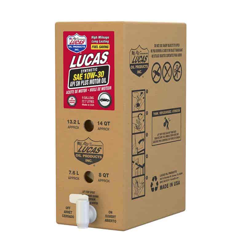 Synthetic Motor Oil SAE 10W-30 - 6 Gallon Bag In A Box