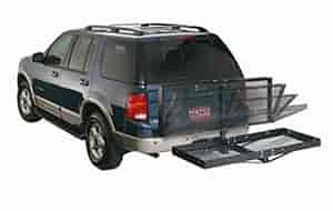 Hitch Mounted Cargo Carrier Folding