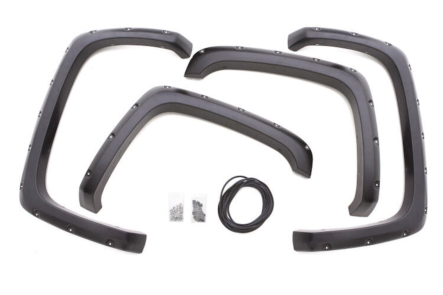 RX Rivet-Style Front/Rear Fender Flares For Select Late-Model GMC Sierra 1500 Trucks [Smooth Finish]
