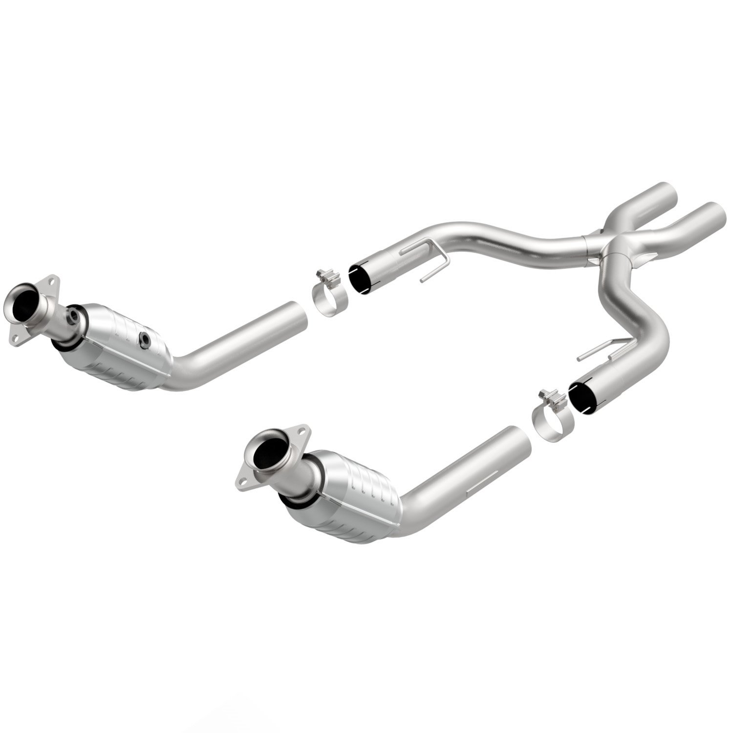 Tru-X Pipe with Converters 2005-09 Ford Mustang GT